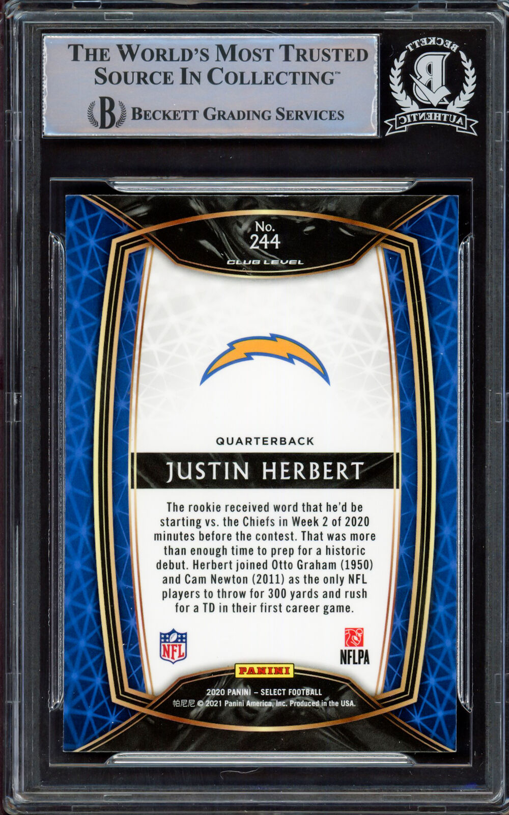 Justin Herbert Autographed Framed Los Angeles Chargers Jersey (Beckett –  CollectibleXchange