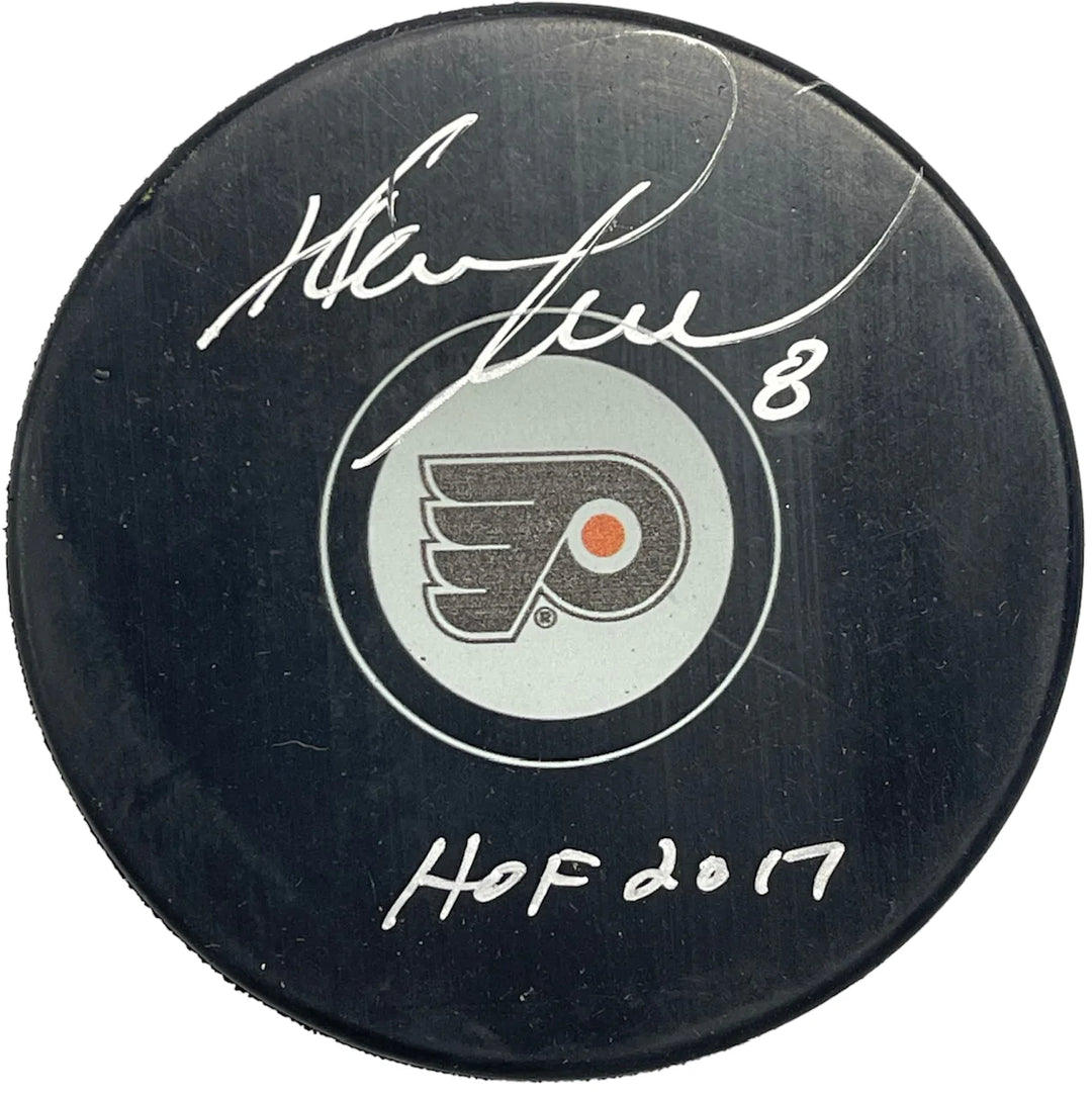 Mark Recchi Autographed Philadelphia Flyers Official Puck Image 1