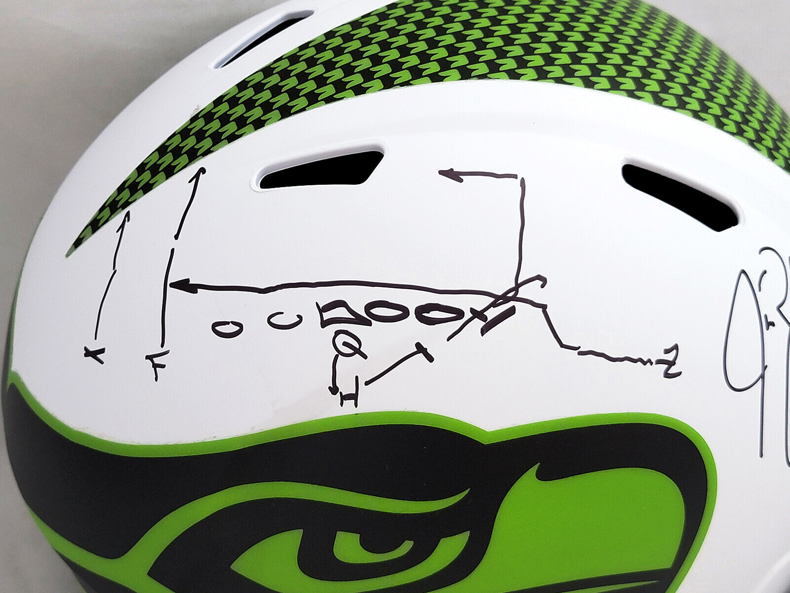 Jim Zorn Autographed Seahawks Lunar Eclipse White Full Size Helmet Pla –  CollectibleXchange