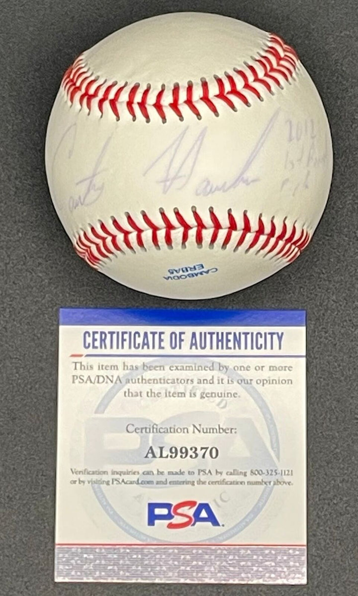 Courtney Hawkins signed baseball PSA/DNA autographed Image 1