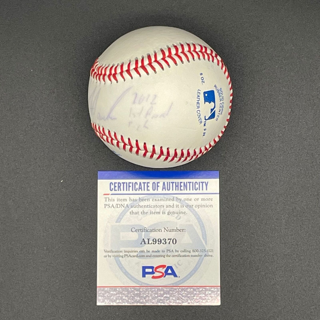 Courtney Hawkins signed baseball PSA/DNA autographed Image 2