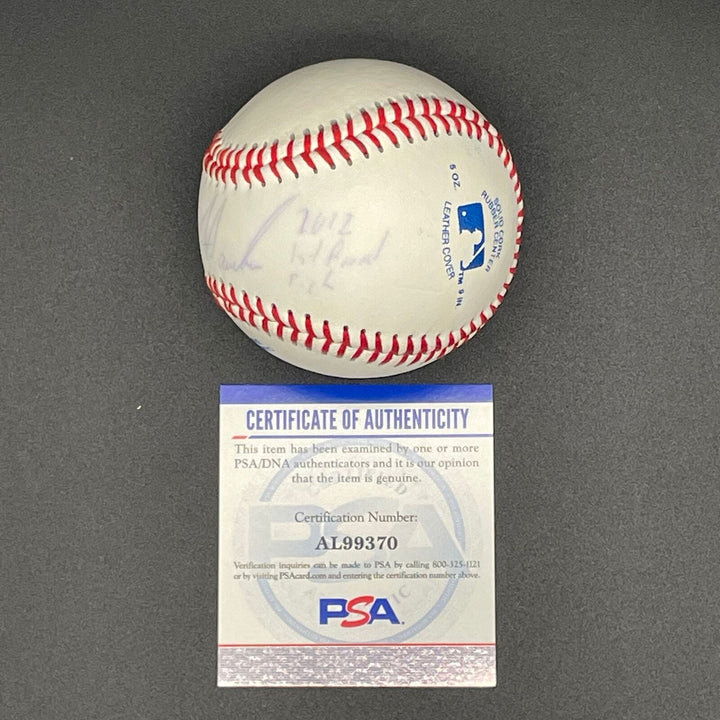 Courtney Hawkins signed baseball PSA/DNA autographed Image 2