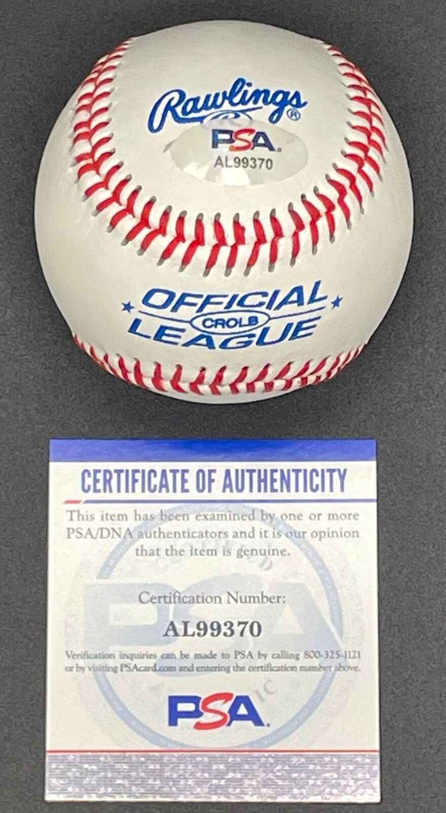 Courtney Hawkins signed baseball PSA/DNA autographed Image 3