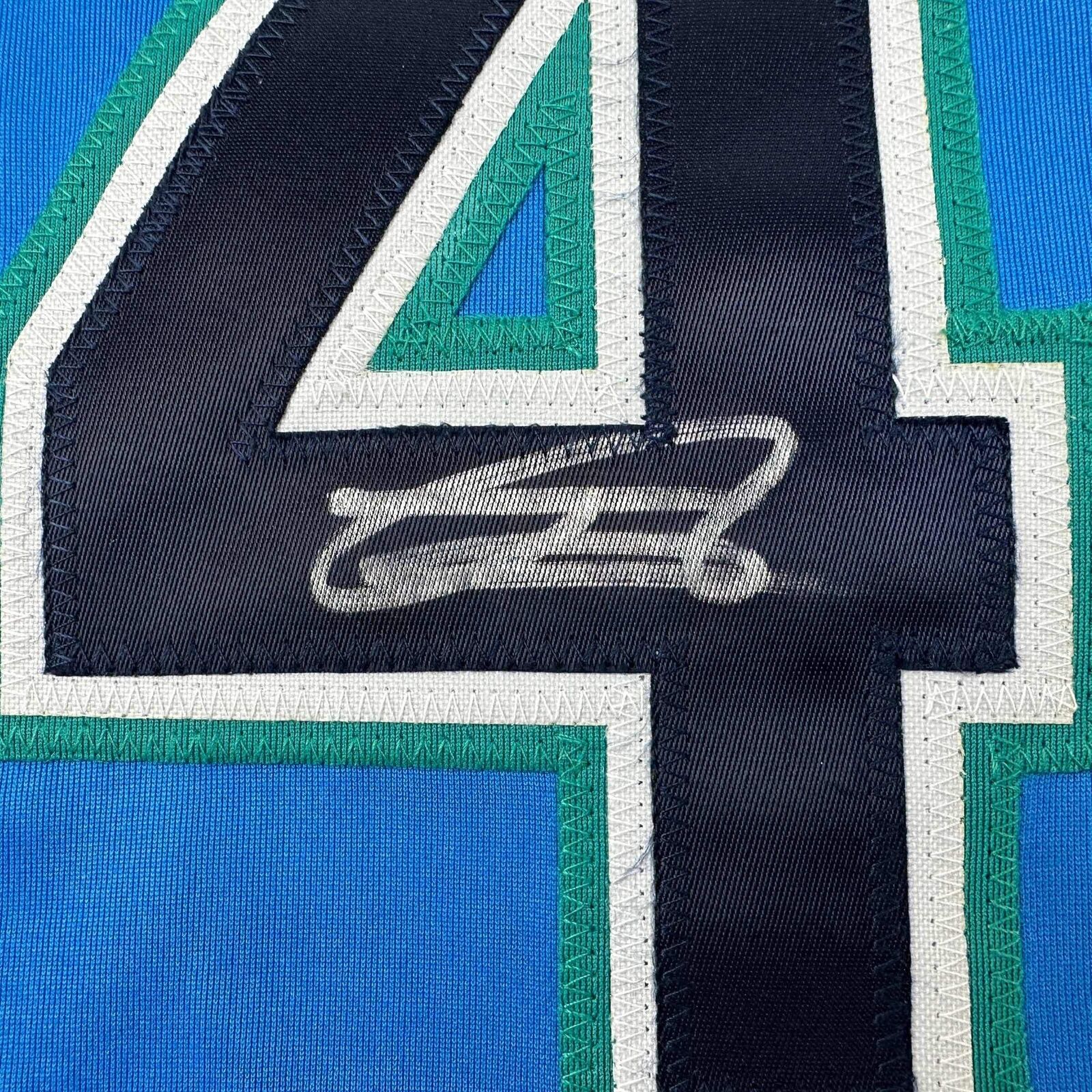 Julio Rodriguez Autographed Seattle Custom Blue Baseball Jersey