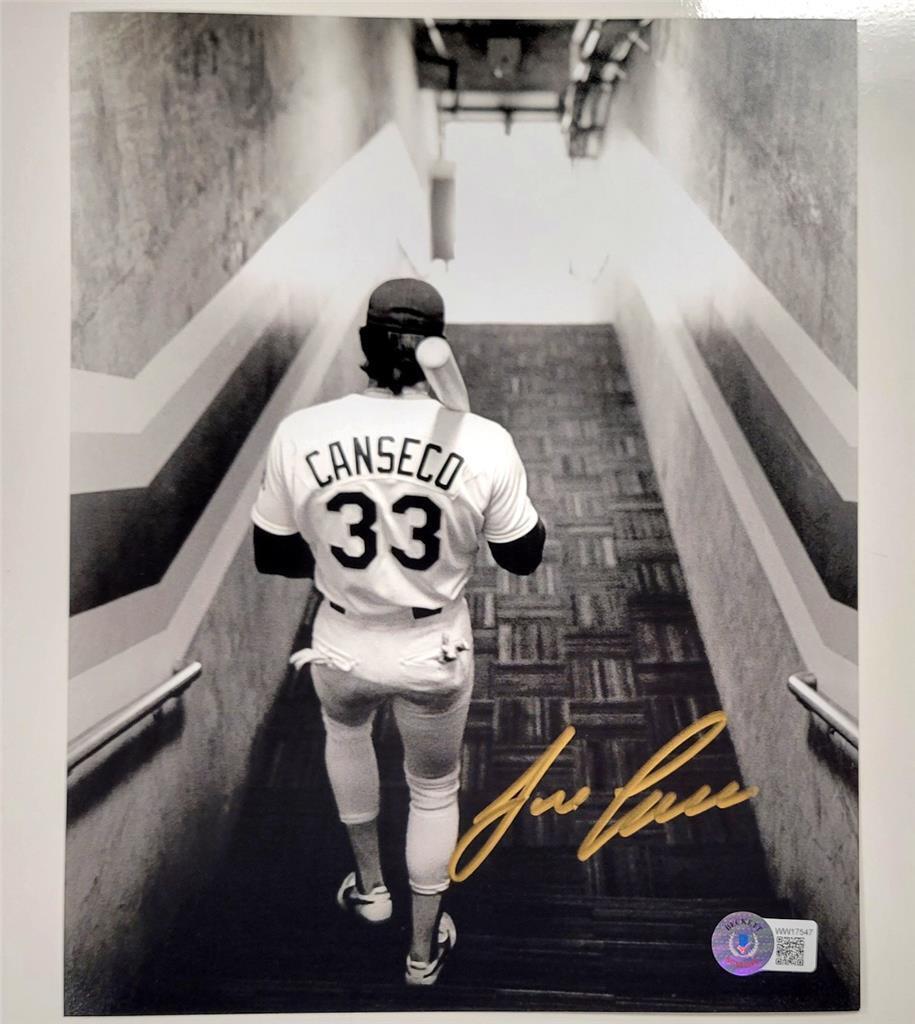 Jose Canseco signed Oakland A's 8x10 Photo #1 autograph ~ BAS Beckett  Witness