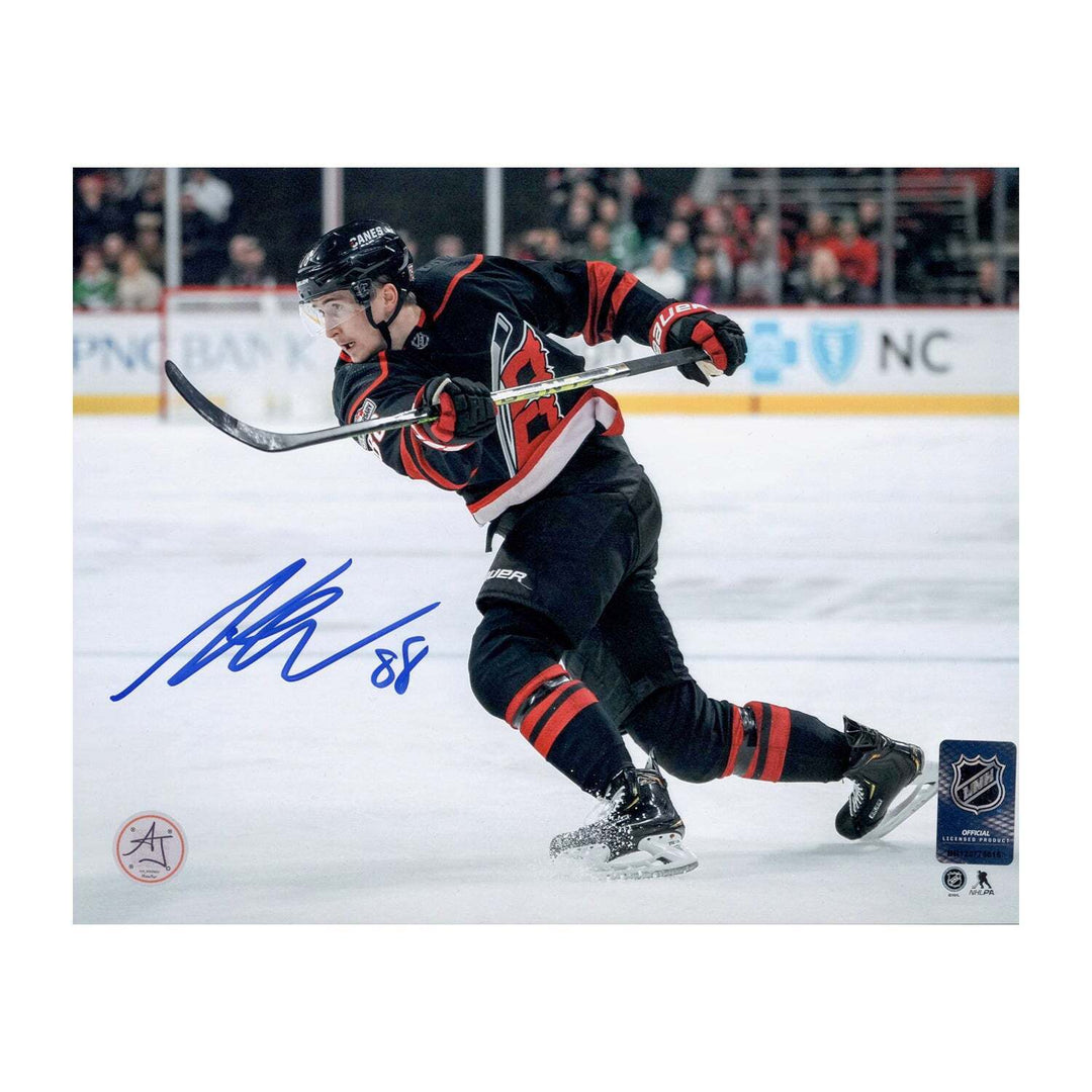 Martin Necas Autographed Carolina Hurricanes 8x10 Photo Image 1