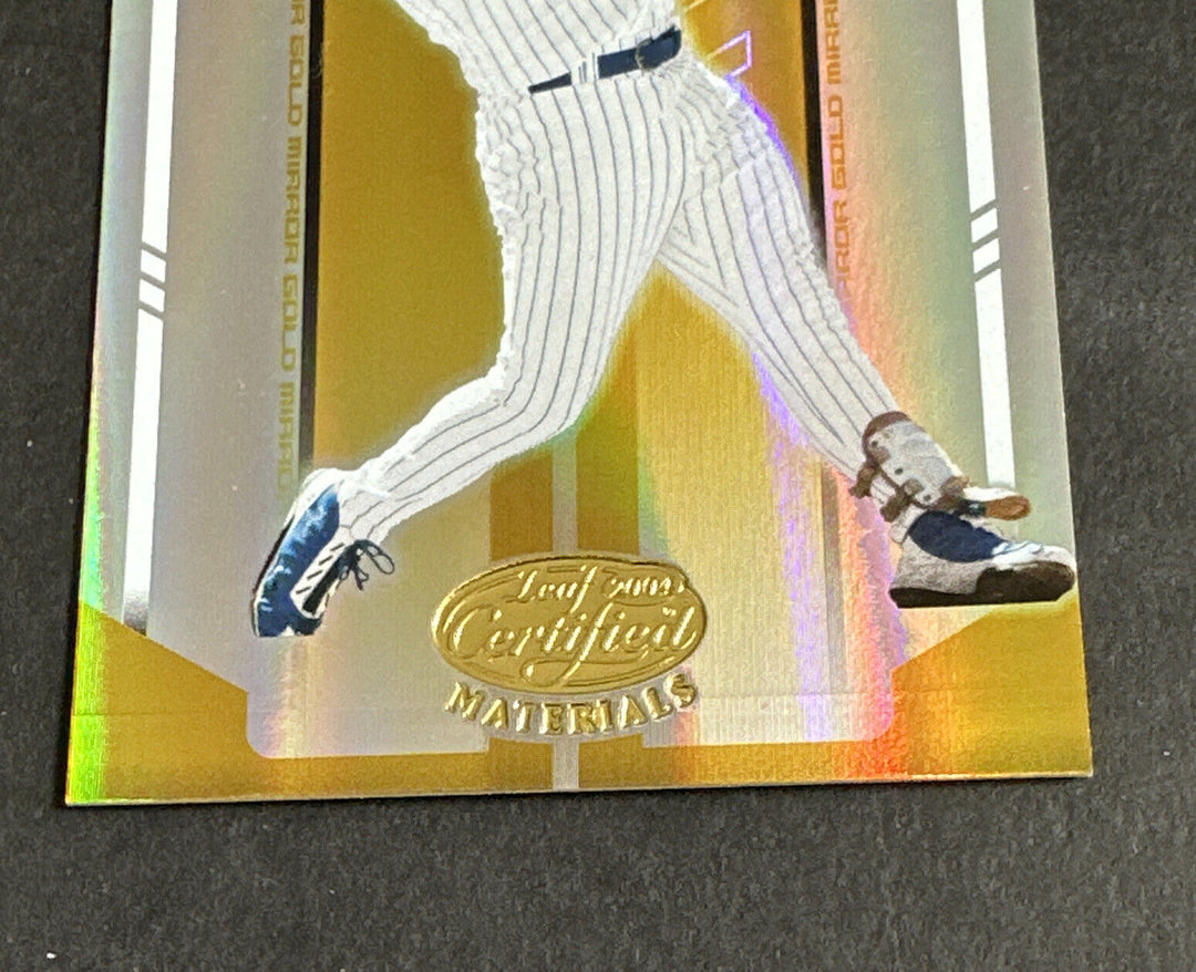 2004 Leaf Certified Materials Gold Mirror 11/ 25 Sammy Sosa Mint Image 5