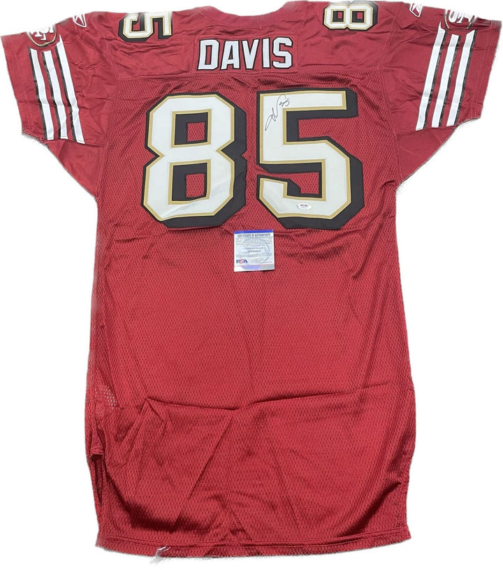 Vernon Davis signed Jersey PSA/DNA San Francisco 49ers Autographed Image 1