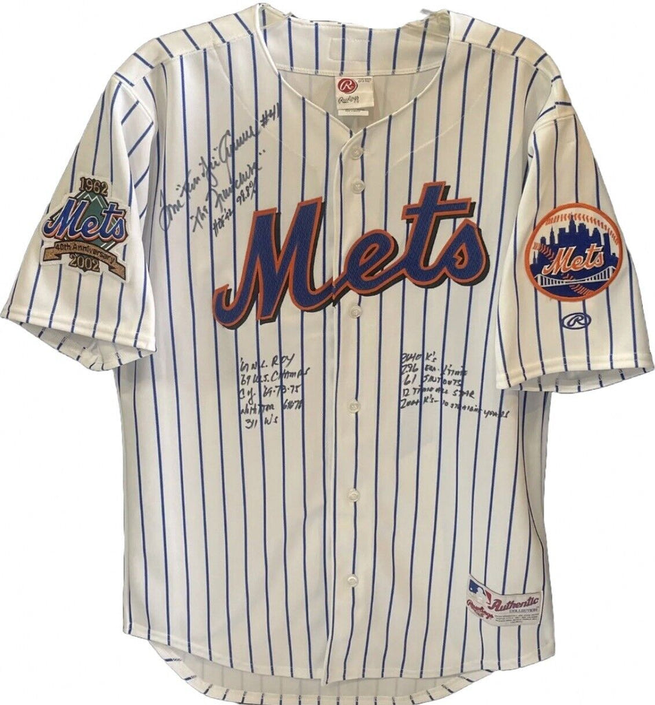 Dwight Doc Gooden Signed Jersey Inscribed 86 W.S.C., 84