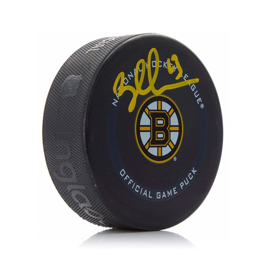 Brad Marchand Signed Boston Bruins Official Game Puck Image 1