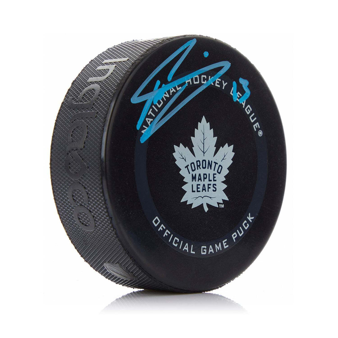 Mats Sundin Signed Toronto Maple Leafs Official Game Puck Image 1