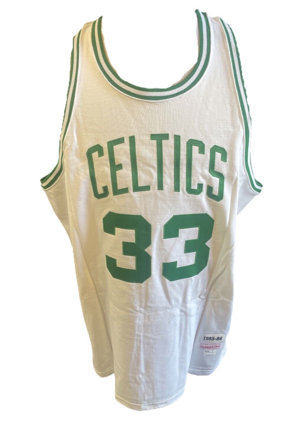 Larry Bird Boston Celtics Autographed Mitchell & Ness White 1985