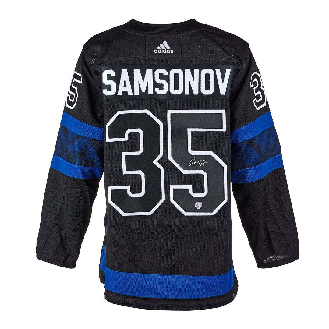 Ilya Samsonov Signed Toronto Maple Leafs Drew House Adidas Jersey Image 1