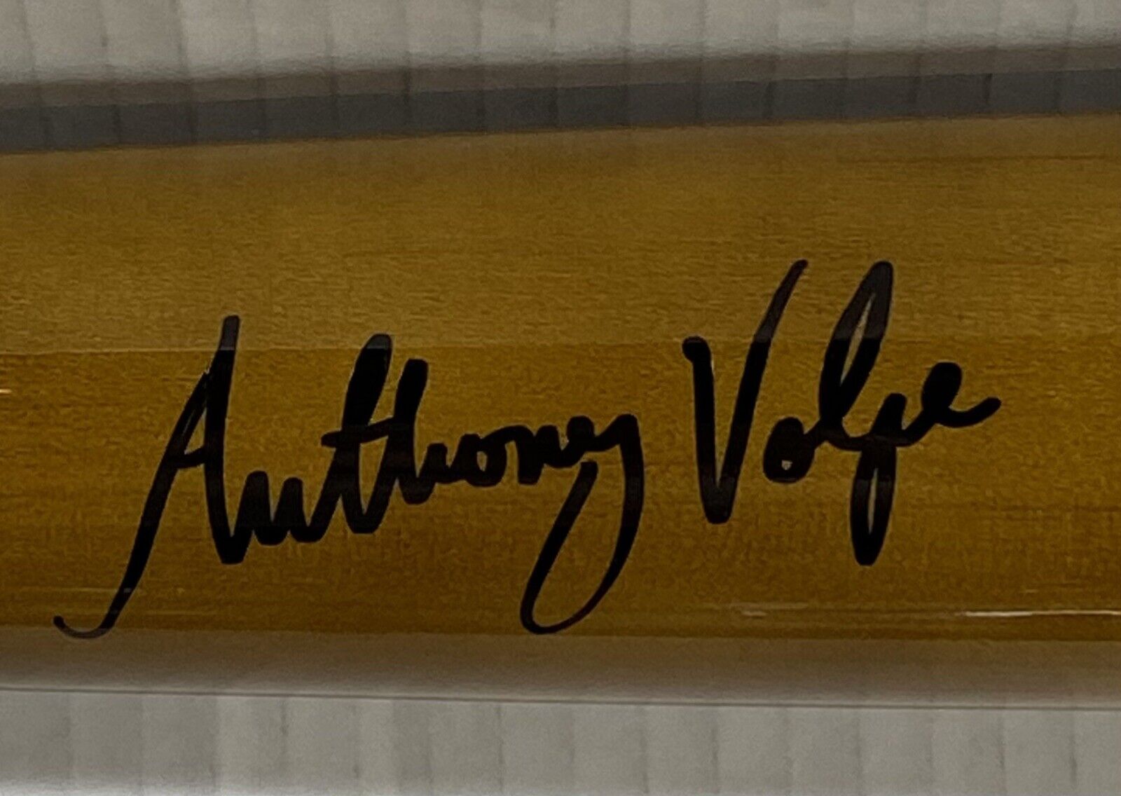 Anthony Volpe Yankees Signed Game Model Victus Bat Rookie Autograph  Fanatics MLB