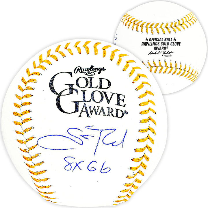 SCOTT ROLEN AUTOGRAPHED GOLD GLOVE MLB BASEBALL CARDINALS 8X GG BECKETT 215685 Image 1