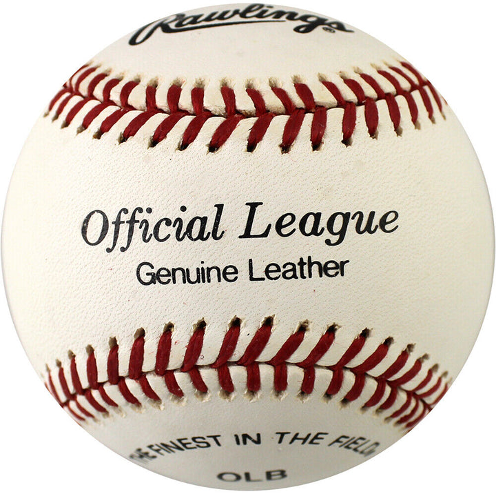 Bob Hayes Autographed Rawlings OL Baseball PSA/DNA Grade 8.5 Image 2
