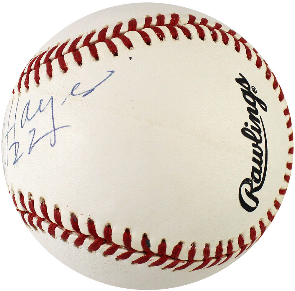 Bob Hayes Autographed Rawlings OL Baseball PSA/DNA Grade 8.5 Image 3