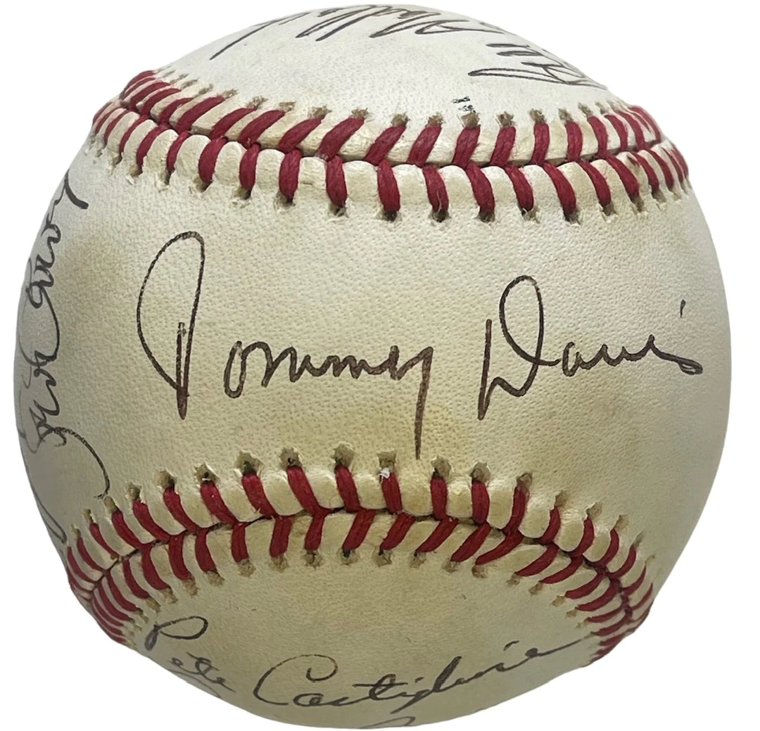 Tommy Davis & Others Signed National League Baseball Image 1