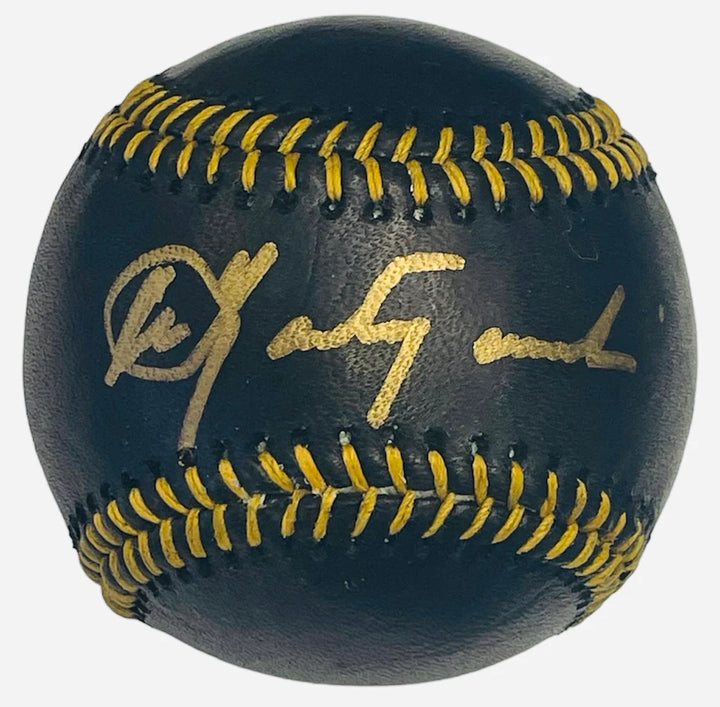 Carl Yastrzemski Autographed Black Baseball (JSA) Image 1