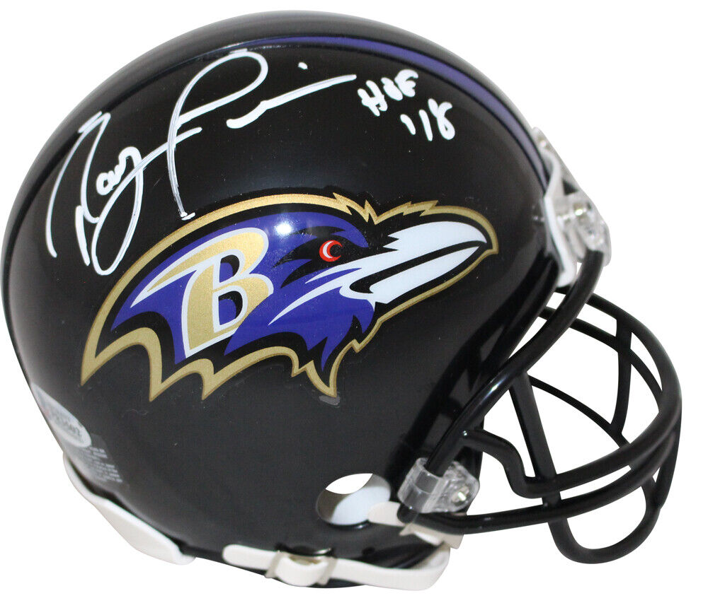 Ray Lewis Autographed/Signed Baltimore Ravens Mini Helmet HOF BAS 27182 Image 1