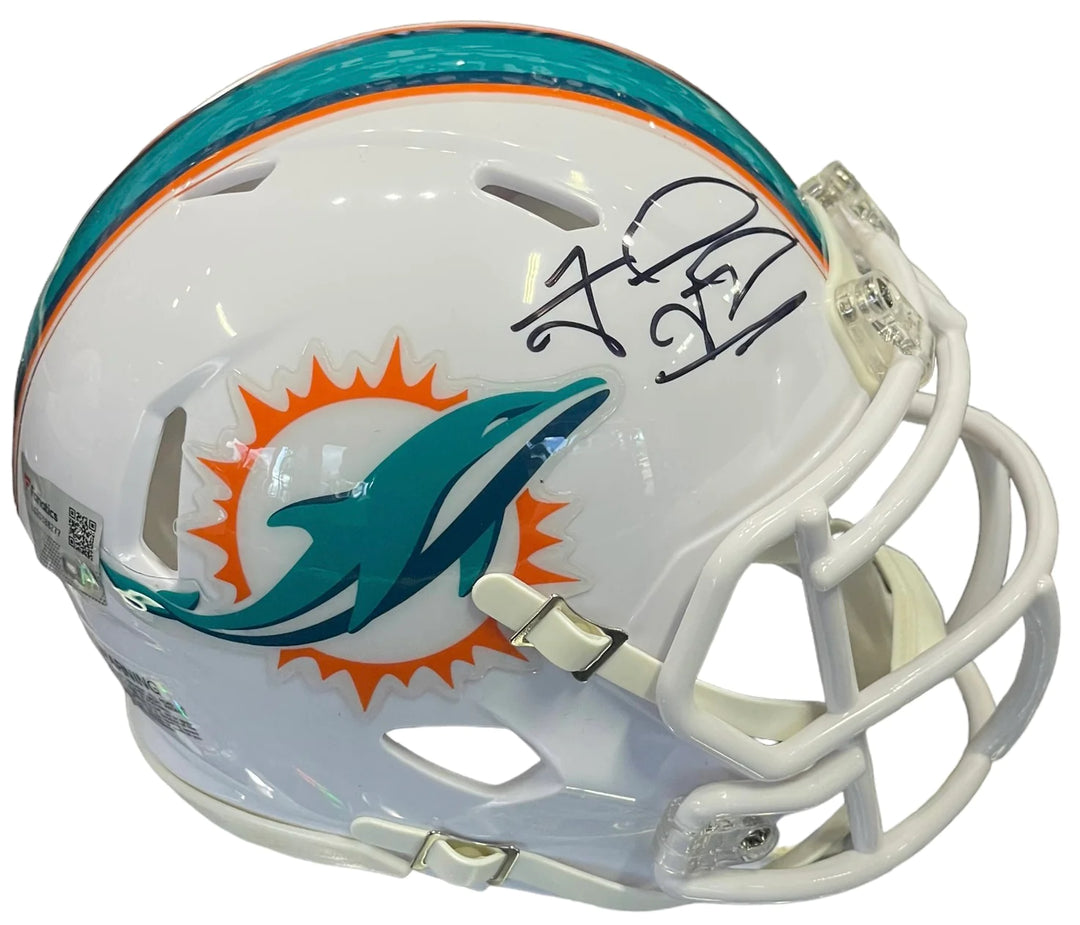 Tua Tagovailoa Autographed Miami Dolphins Speed Mini Helmet Image 1