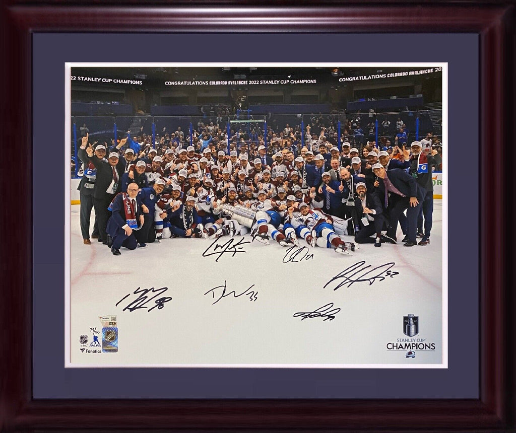 Colorado Avalanche Autographed 2022 Stanley Cup Champions 2
