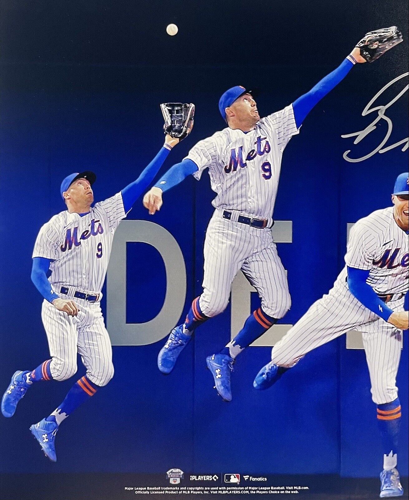 Brandon Nimmo New York Mets Autographed 16 x 20 Robbing Home Run Progression Catch Photograph