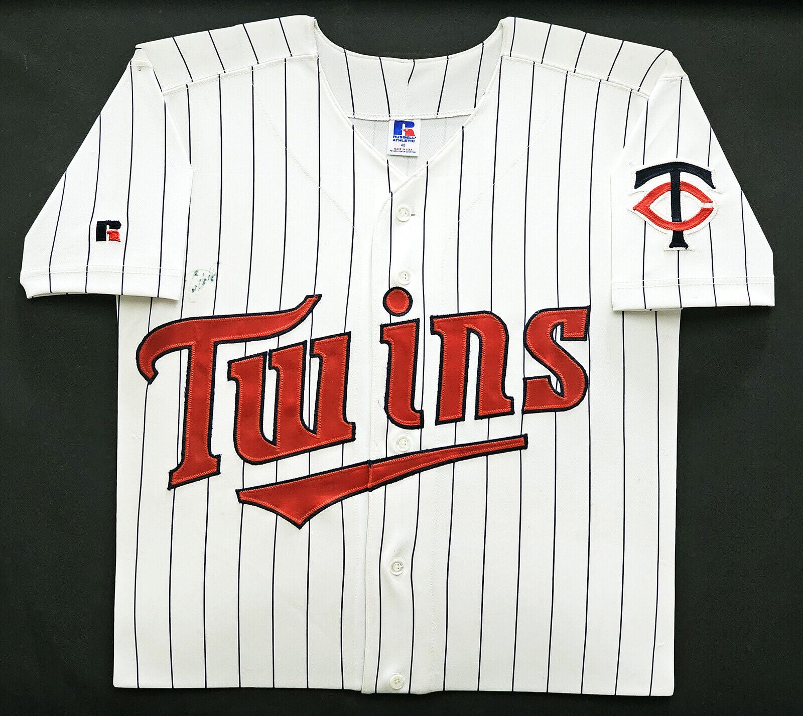 KIRBY PUCKETT Signed Minnesota Twins Baseball Jersey -PSA Authenticated