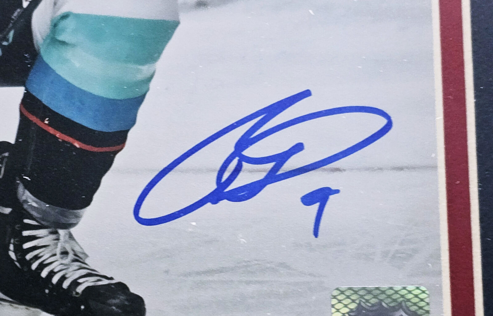 Philipp Grubauer Autographed Seattle Kraken Blue Mini Goalie Mask Helmet  Fanatics Holo Stock #200293