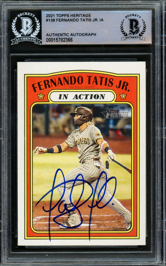 Autographed San Diego Padres Fernando Tatis Jr. Topps White