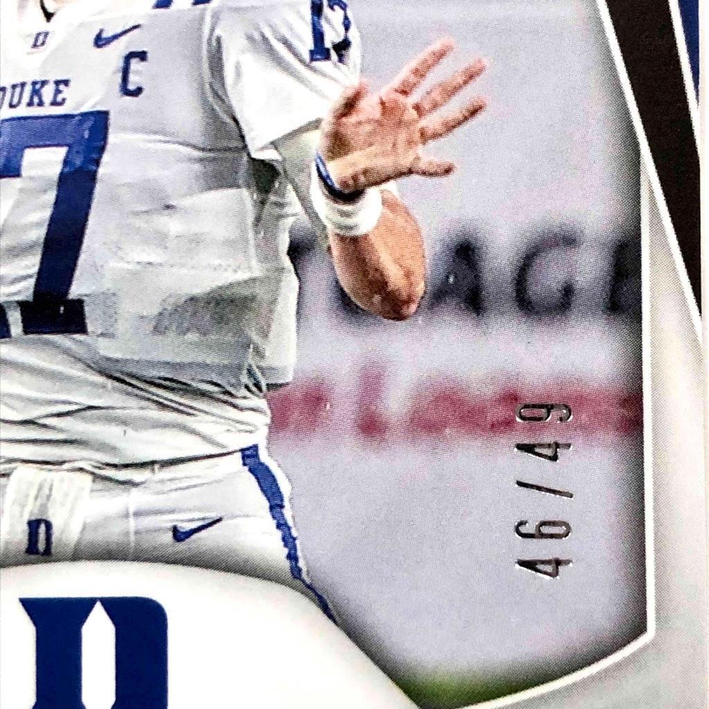 2019 Panini Prizm Draft Picks 116 Daniel Jones rookie auto Mojo RC