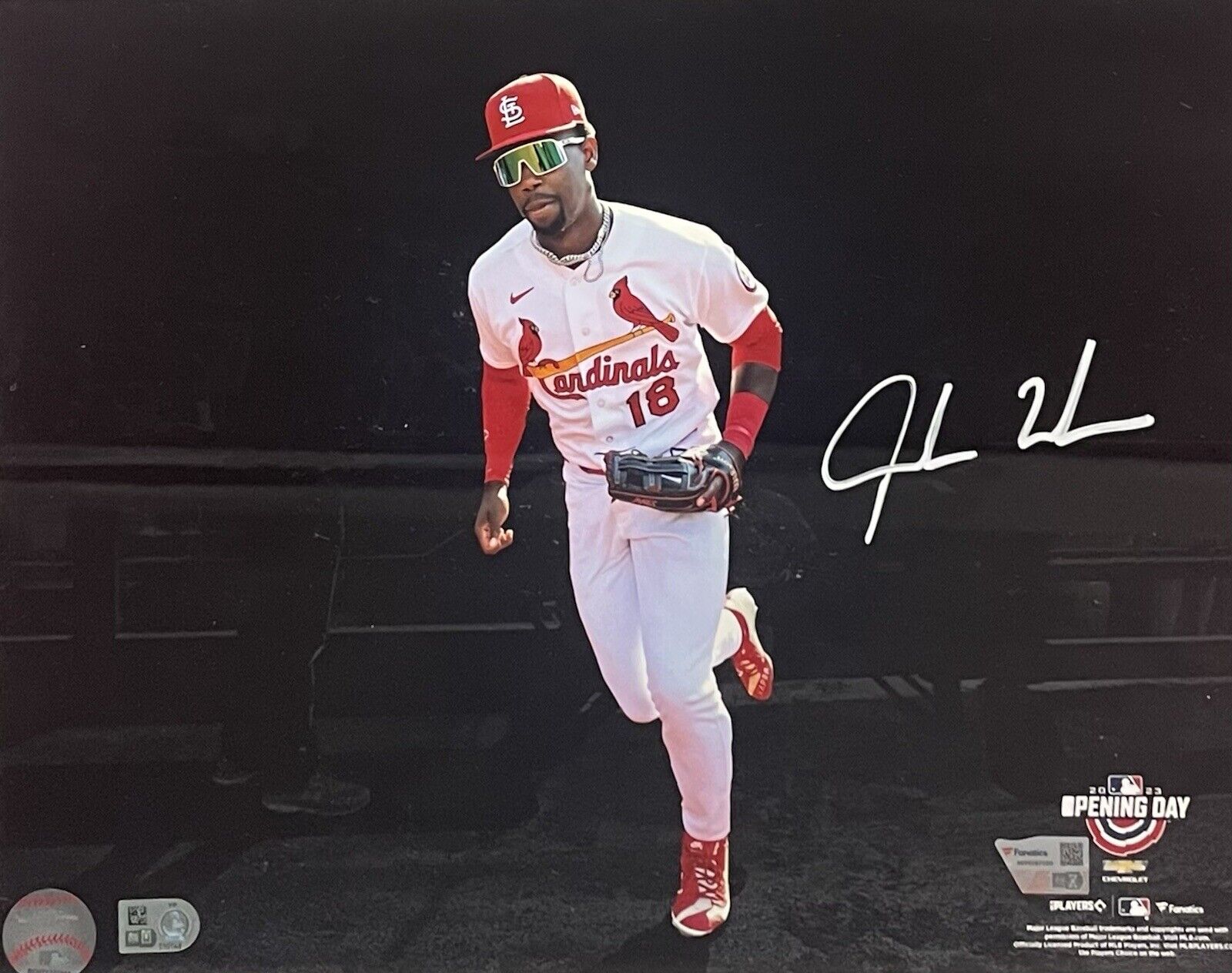 Framed Jordan Walker St. Louis Cardinals Autographed White