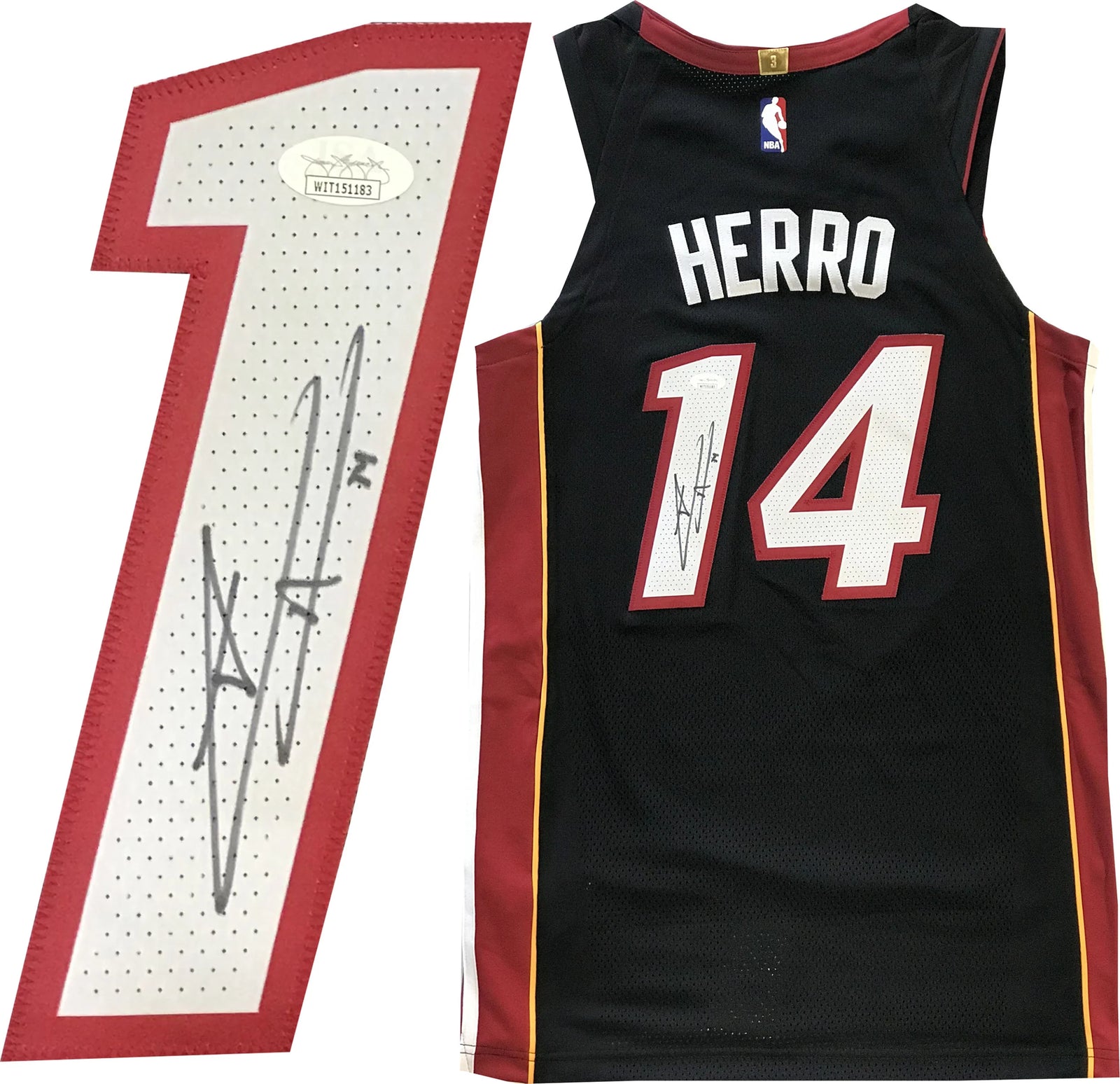 Tyler Herro Autographed Miami Heat ViceWave Custom Jersey (JSA)