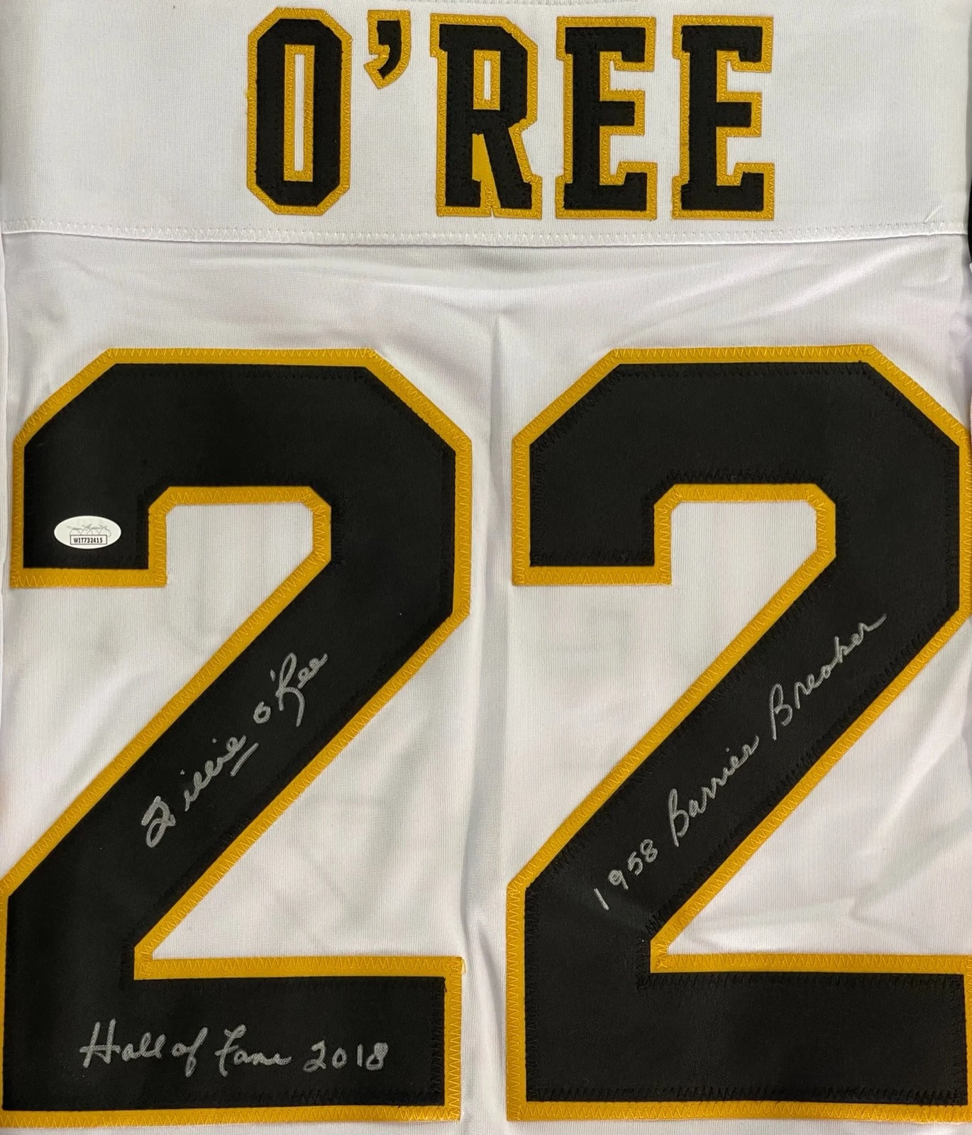 Willie O'Ree Autographed Boston Bruins Jersey - NHL Auctions