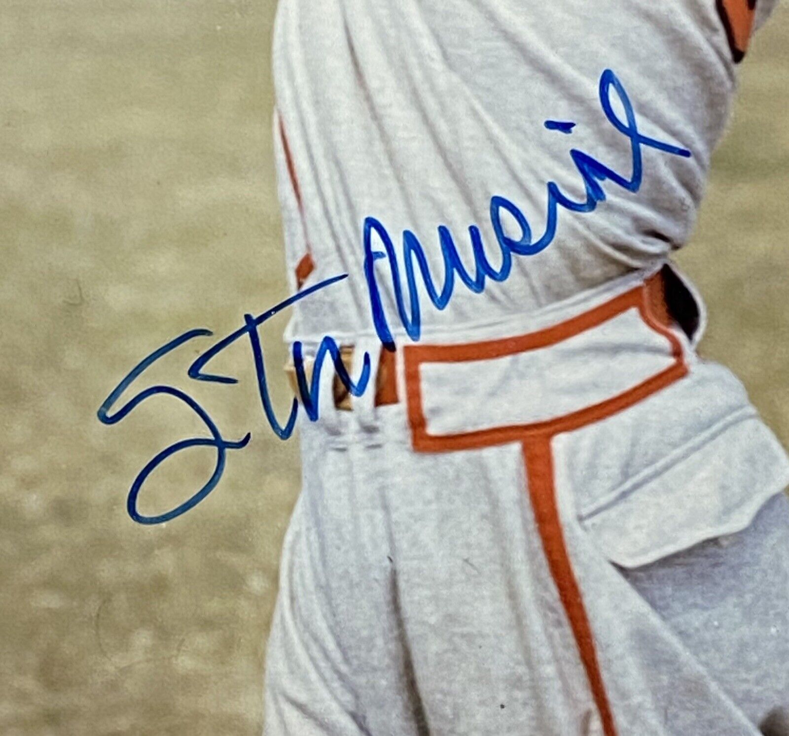 Framed Stan Musial St. Louis Cardinals Autographed Jersey - PSA