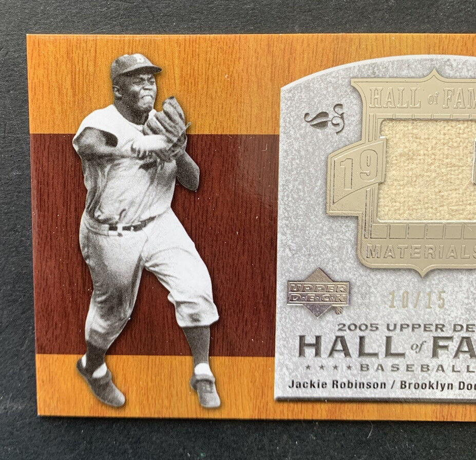 2005 Upper Deck Jackie Robinson Hall of Fame Game Used Jersey Pants /15 Mint