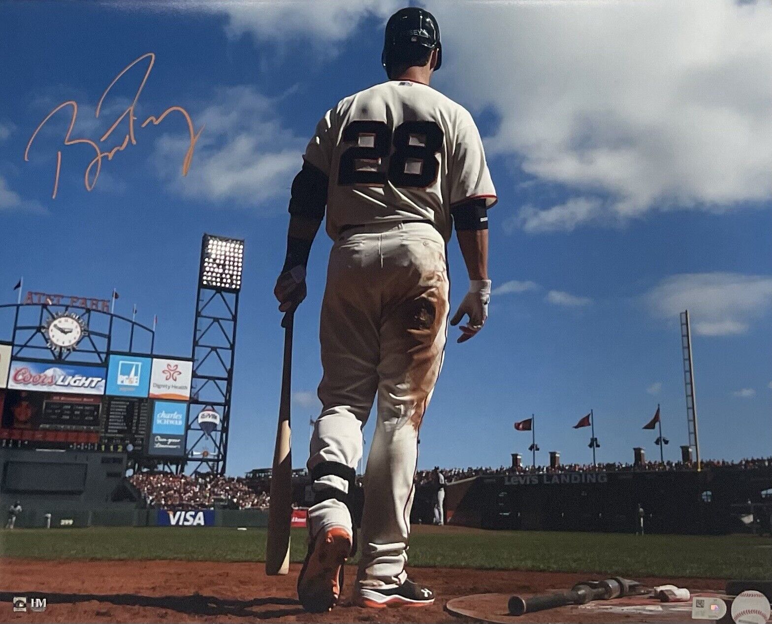 Buster Posey Signed 16x20 Framed Photo Giants MVP Auto WS MLB