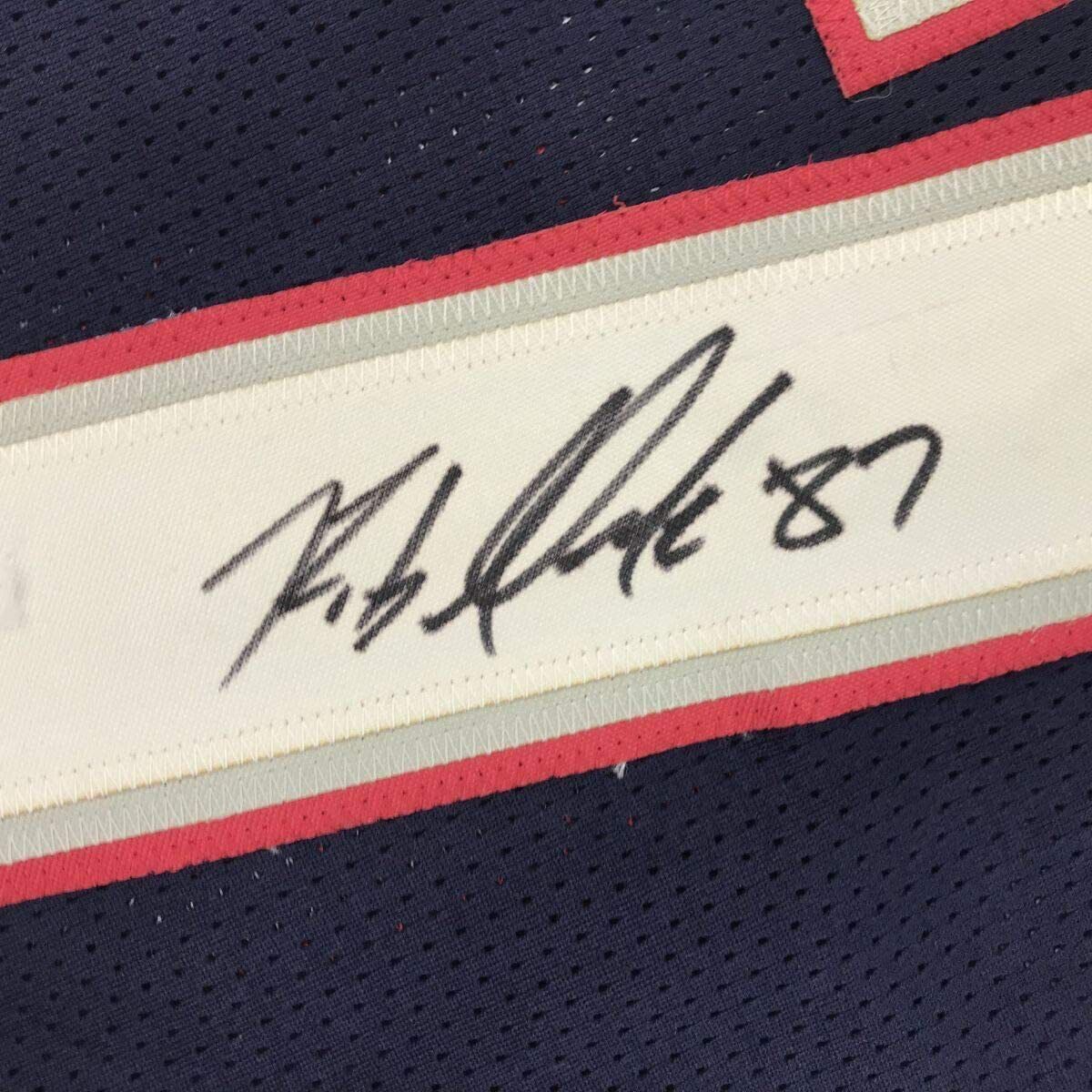 Framed New England Patriots Rob Gronkowski Autographed Signed Jersey Bas Coa