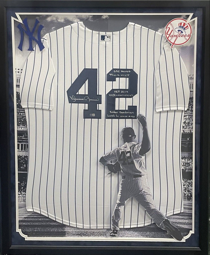 Mariano Rivera Signed Hof 2019 6 Stat Auto Yankees Jersey 3D Framed St –  CollectibleXchange