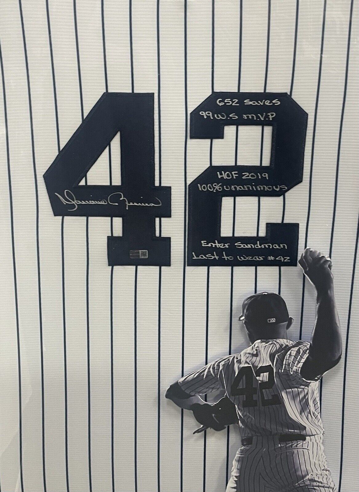 Mariano Rivera Signed Hof 2019 6 Stat Auto Yankees Jersey 3D Framed St –  CollectibleXchange