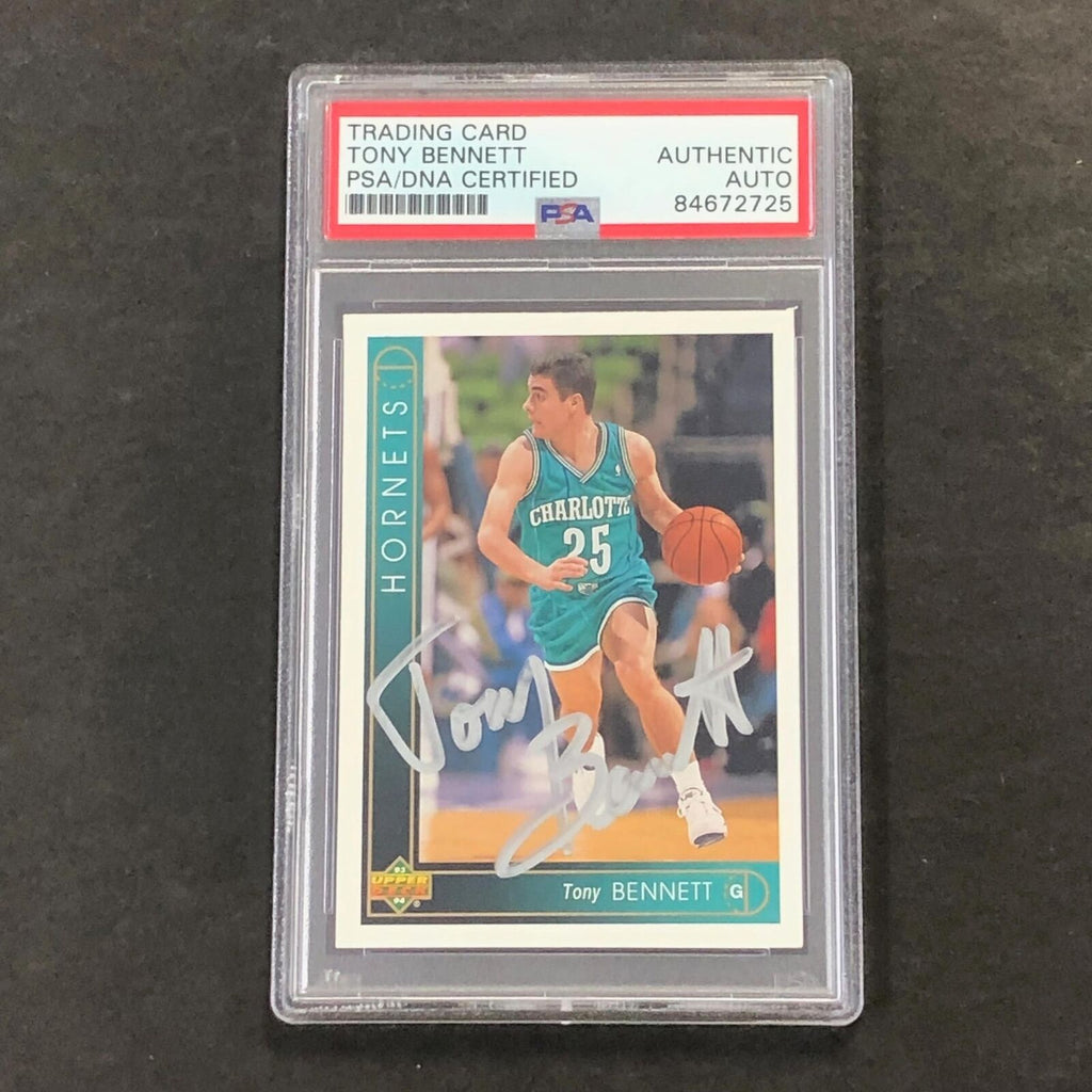 1994 Upper Deck Basketball 97 Tony Bennett Signed Card Slabbed