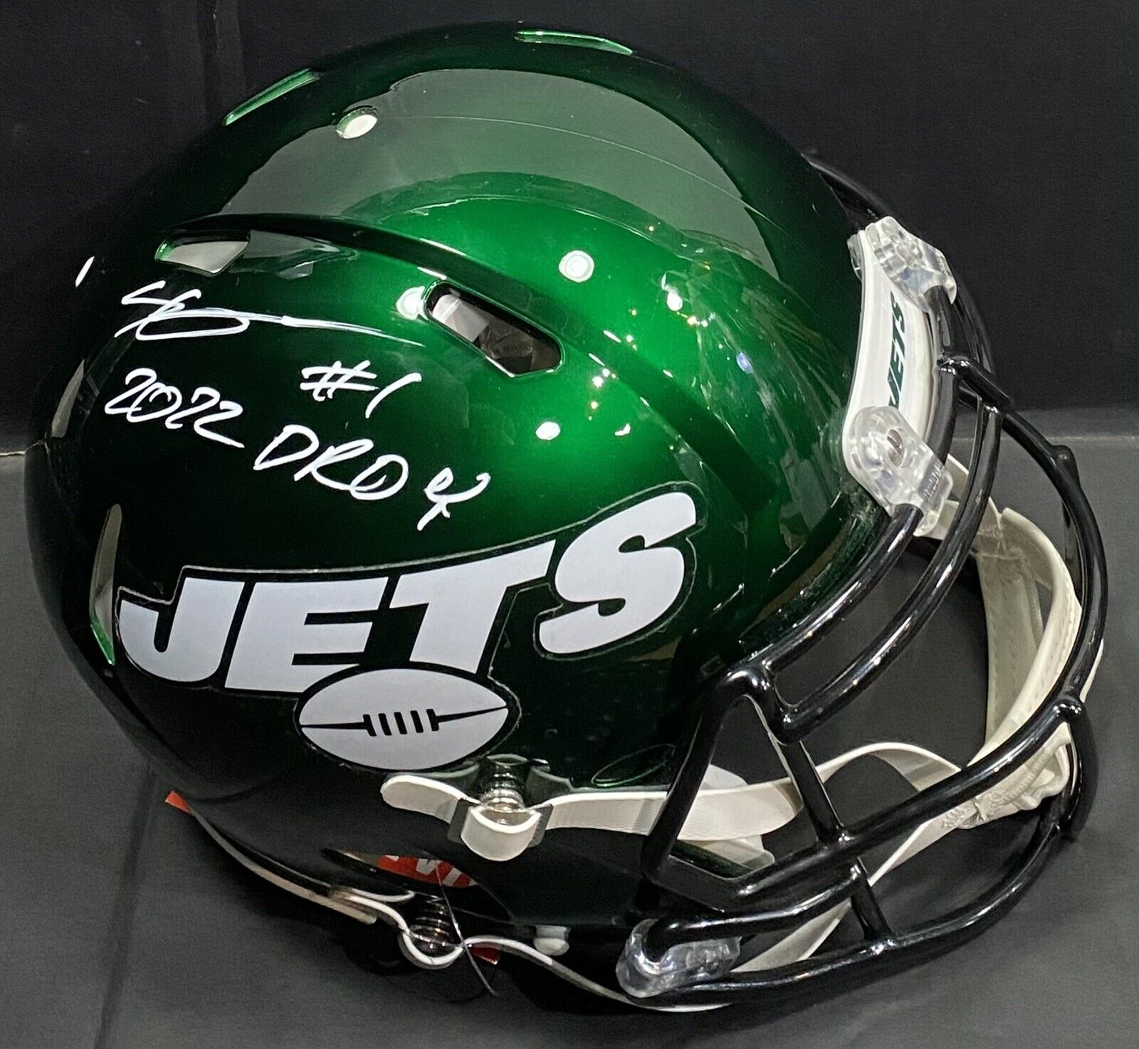 Sauce Gardner NY Jets Signed FS Speed Replica Helmet Auto 2022 DROY Ro –  CollectibleXchange