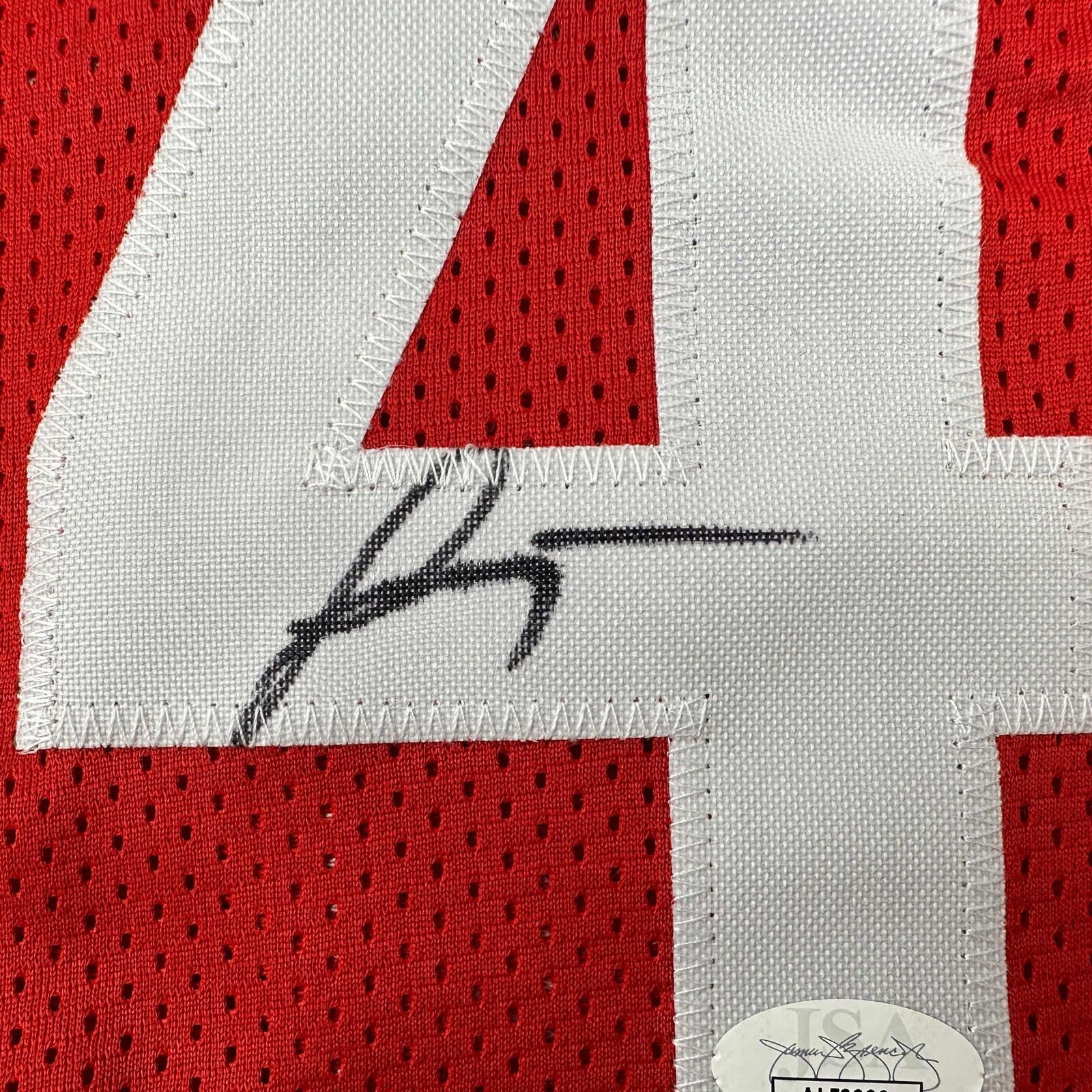 Jalen Green Autographed Houston Custom Red Basketball Jersey - JSA