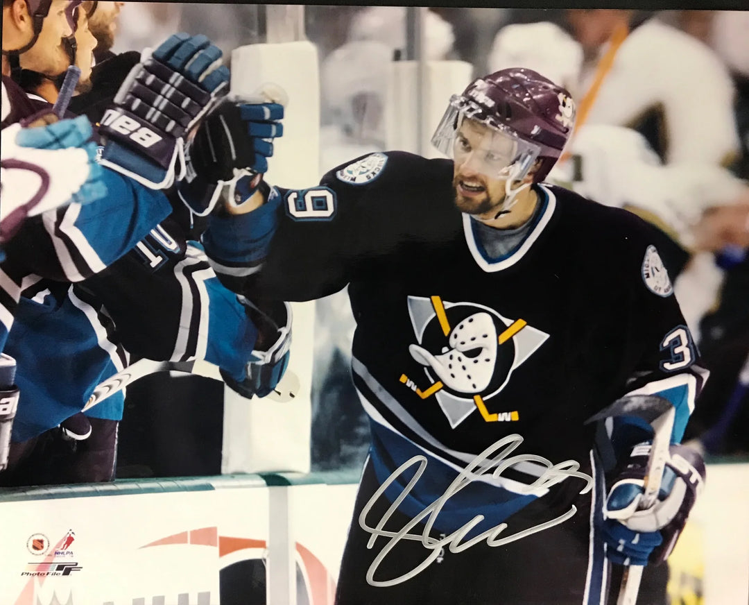 Petr Sykora Autographed 8x10 Photo Anaheim Mighty Ducks Image 1
