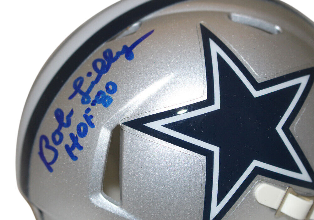 Bob Lilly Autographed Dallas Cowboys Full Size Football Helmet