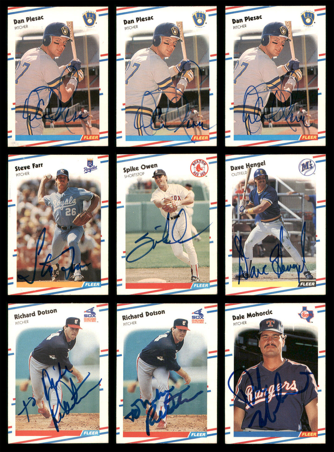 1988 Fleer Baseball Authentic Autographed Signed Cards Lot Of 64 185537 Image 6