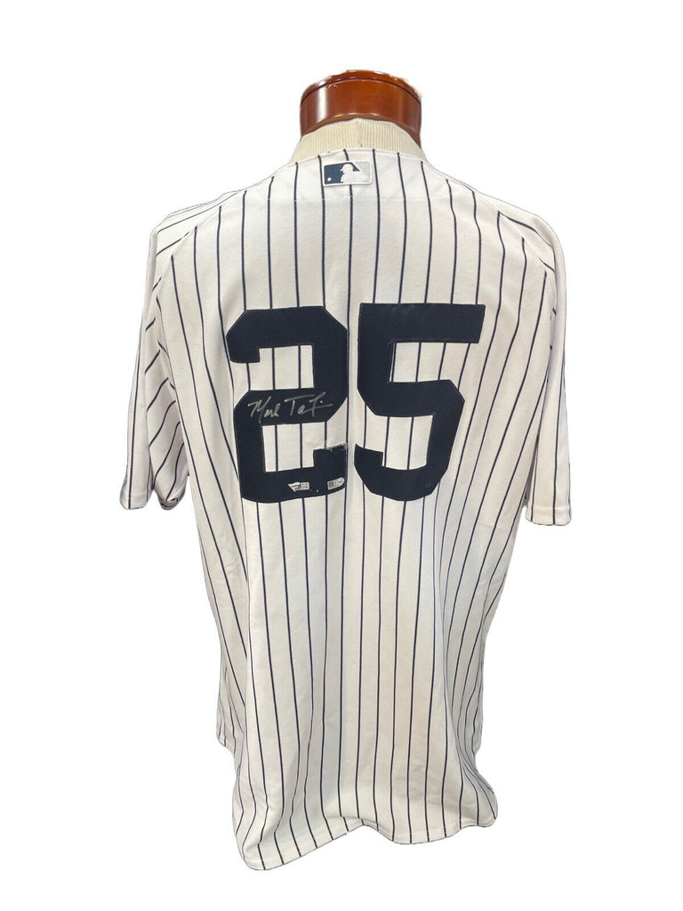 Mark Teixeira Signed Yankees Majestic Jersey Inscribed Best Wishes ( –