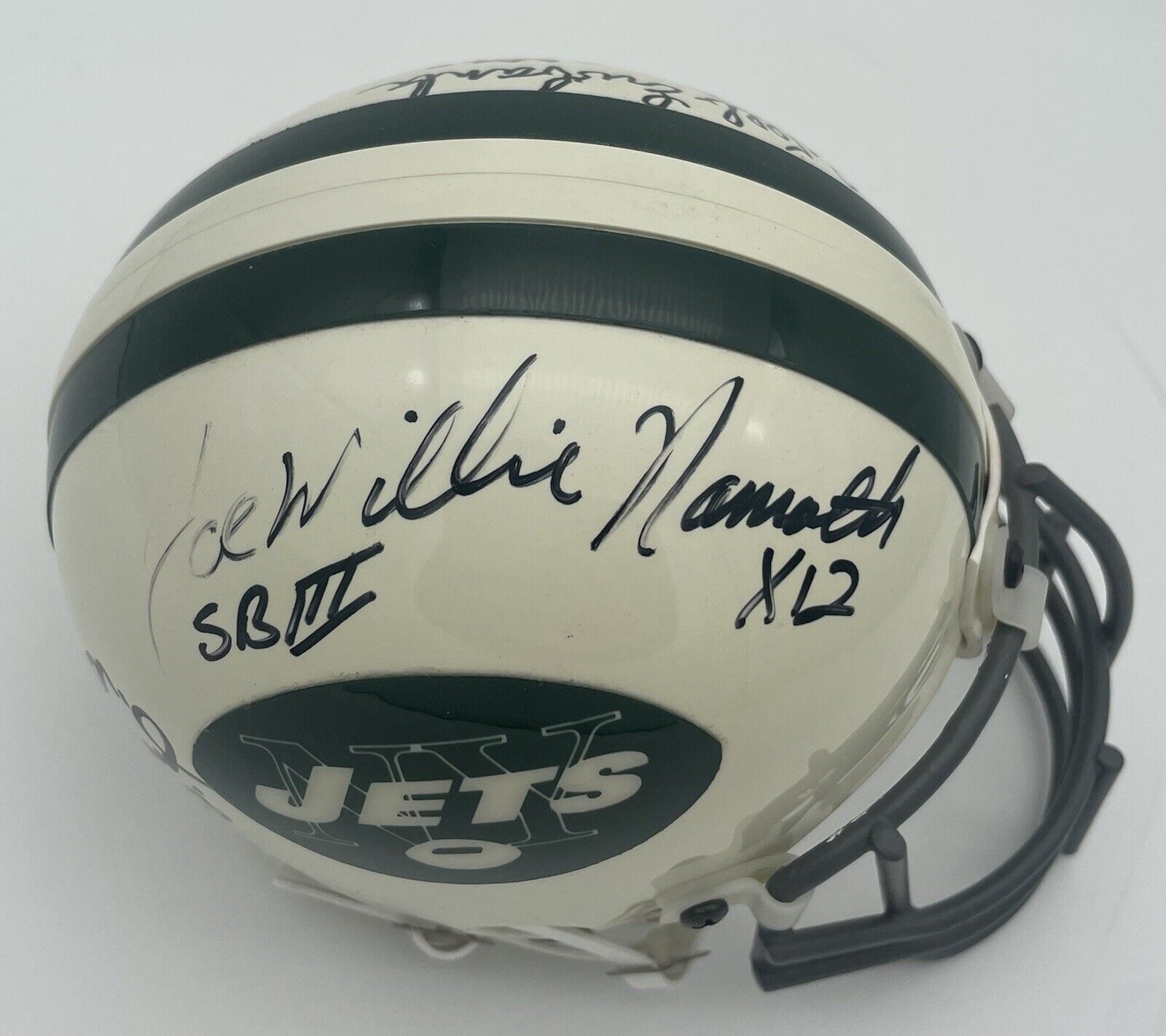 NY Jets 1969 Signed Mini Helmet Super Bowl 5 Auto Namath Full Name SB –  CollectibleXchange