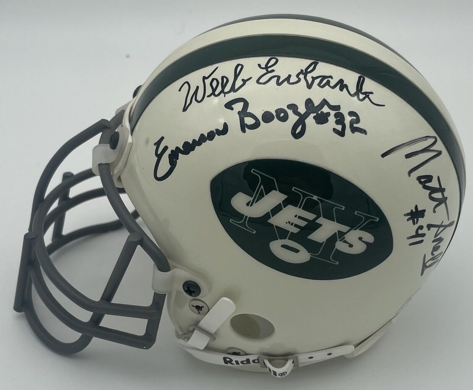 NY Jets 1969 Signed Mini Helmet Super Bowl 5 Auto Namath Full Name