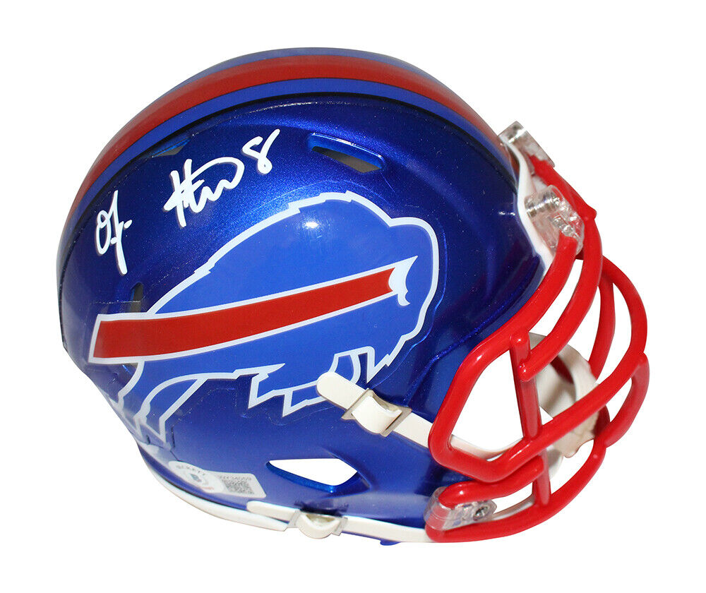 Josh Allen Buffalo Bills Riddell speed mini helmet signed with proof w –  Awesome Artifacts